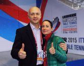 капитан сборной России Полина Михайлова и руководитель комиссии по развитию детско-юношеского спорта